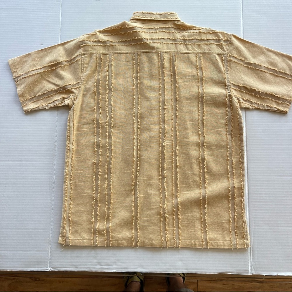 New Gen Men's Tan Short Sleeve Shirt Size XL - Picture 6 of 12